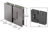 Frameless Hinges Geneva 180 Degree Glass-to-Glass