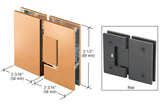 Frameless Hinges Geneva 180 Degree Glass-to-Glass